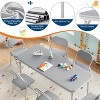 Nasitip 7 Piece Folding Kids Table and Chairs Set,Activity Table and Chairs Set for Dining Room,Daycare,Classrooms - 2 of 4
