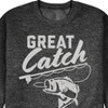 Men's - Instant Message - Great Catch Graphic Fleece Sweatshirt - 2 of 4