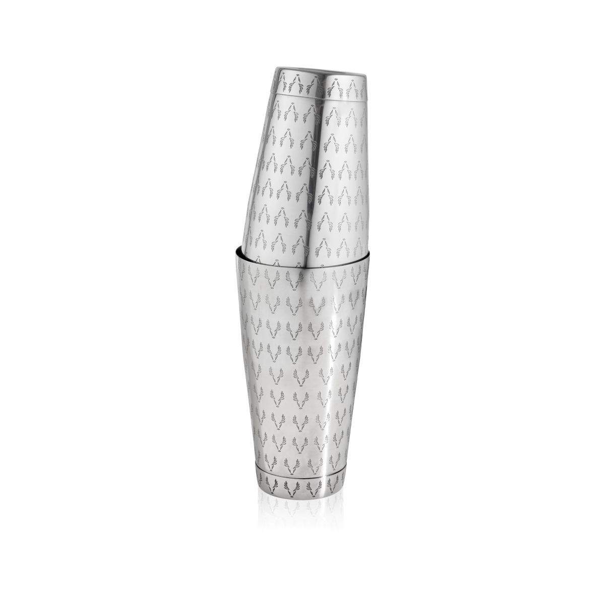 Viski Staghead Boston Shaker Tins, Stainless Steel Cocktail Shaker for Espresso Martini, Margarita, Wedding Gifts, Home Bar, 28 oz & 18 oz, Silver - thumbnail 9