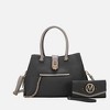 MKF Collection Edith Vegan Leather Women’s Tote Bag with Wallet by Mia K - Charcoal - 2 of 4