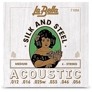 La Bella 710M Silk & Steel Medium Acoustic Guitar Strings - 1 of 1