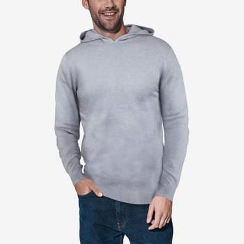 X RAY Men's Hooded Long Sleeve Sweatshirt Solid Casual Pullover Hoodie Sweater
