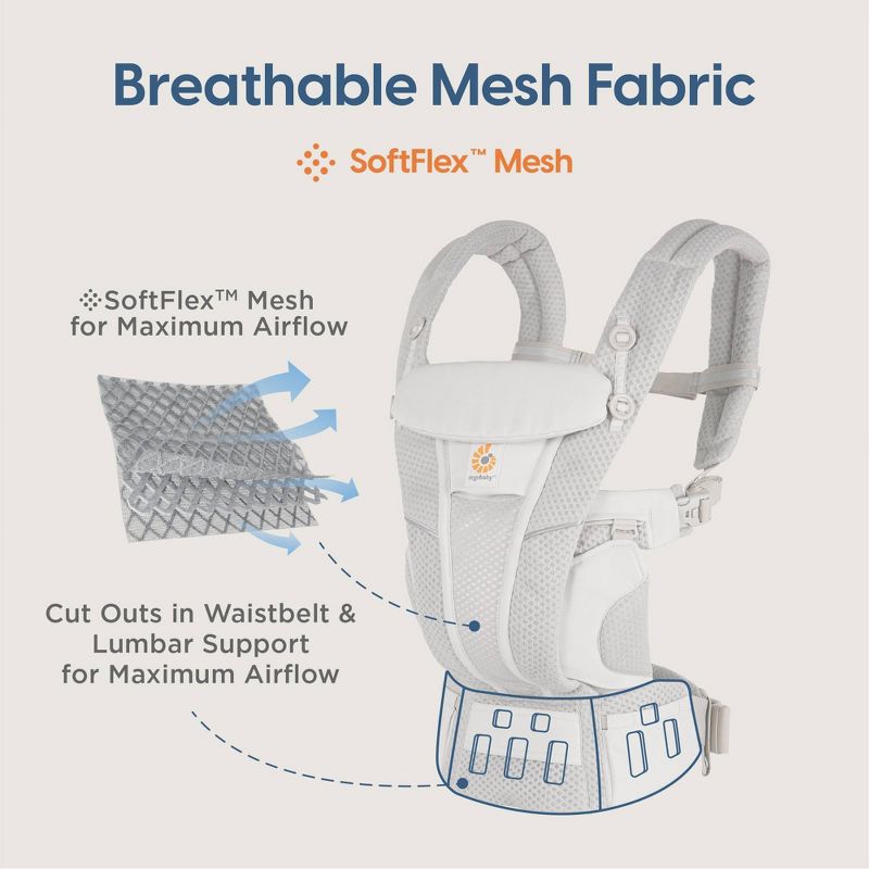 Ergobaby Omni Breeze All-Position Mesh Baby Carrier, 4 of 14