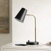 Arynn Table Lamp W/ USB Port - 19 Inch Height - TBL4457 - Black/Brass - Safavieh - 2 of 4