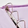 2" Fashion Zip Binder Glitter Purple - up&up™ - 3 of 3