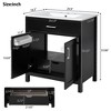 Grungis Bathroom Vanity with Ceramic Sink,Modern Bathroom Storage Cabinet with Ample Storage for Small Bathrooms - 3 of 4