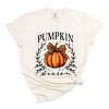 Simply Sage Market Pumpkin Season Leopard Bow Garment Dyed Tee - 2 of 4