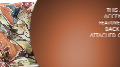 Erika Hourglass Tufted Armless Accent Chair in Multi