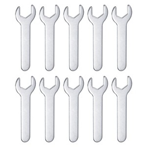 Unique Bargains Galvanized Iron Automotive Repair Furniture Assembly Metric Small Open-End Wrenches 10 Pcs - 1 of 4
