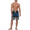 Lars Amadeus Men's Drawstring Waist Contrast Color Stripes Printed Summer Swim Shorts - 2 of 4