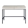Vynxaria Black Writing Desk 2 Drawers Modern Two-Tone Design for Home Offices - 4 of 4