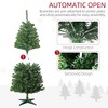 6ft Tall Prelit Artificial Christmas Tree Holiday Décor with 584 Branches, 212 Warm White or Colorful LED Lights, Auto Open - 4 of 4
