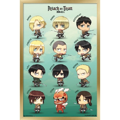 mikasa x eren chibi