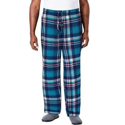 KingSize Men's Big & Tall Flannel Plaid Pajama Pants