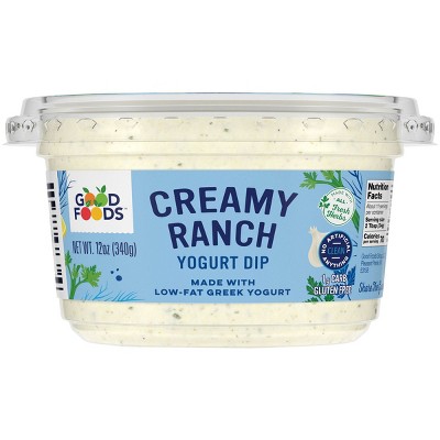 Good Foods Creamy Ranch Greek Yogurt Dip - 12oz