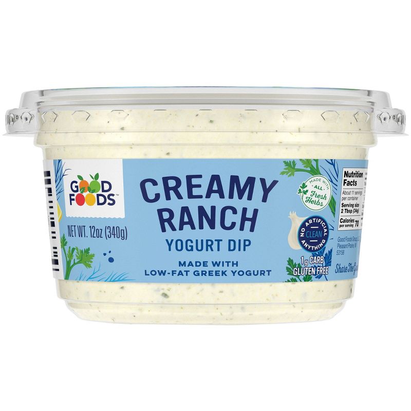 Good Foods Creamy Ranch Greek Yogurt Dip - 12oz, 3 of 8