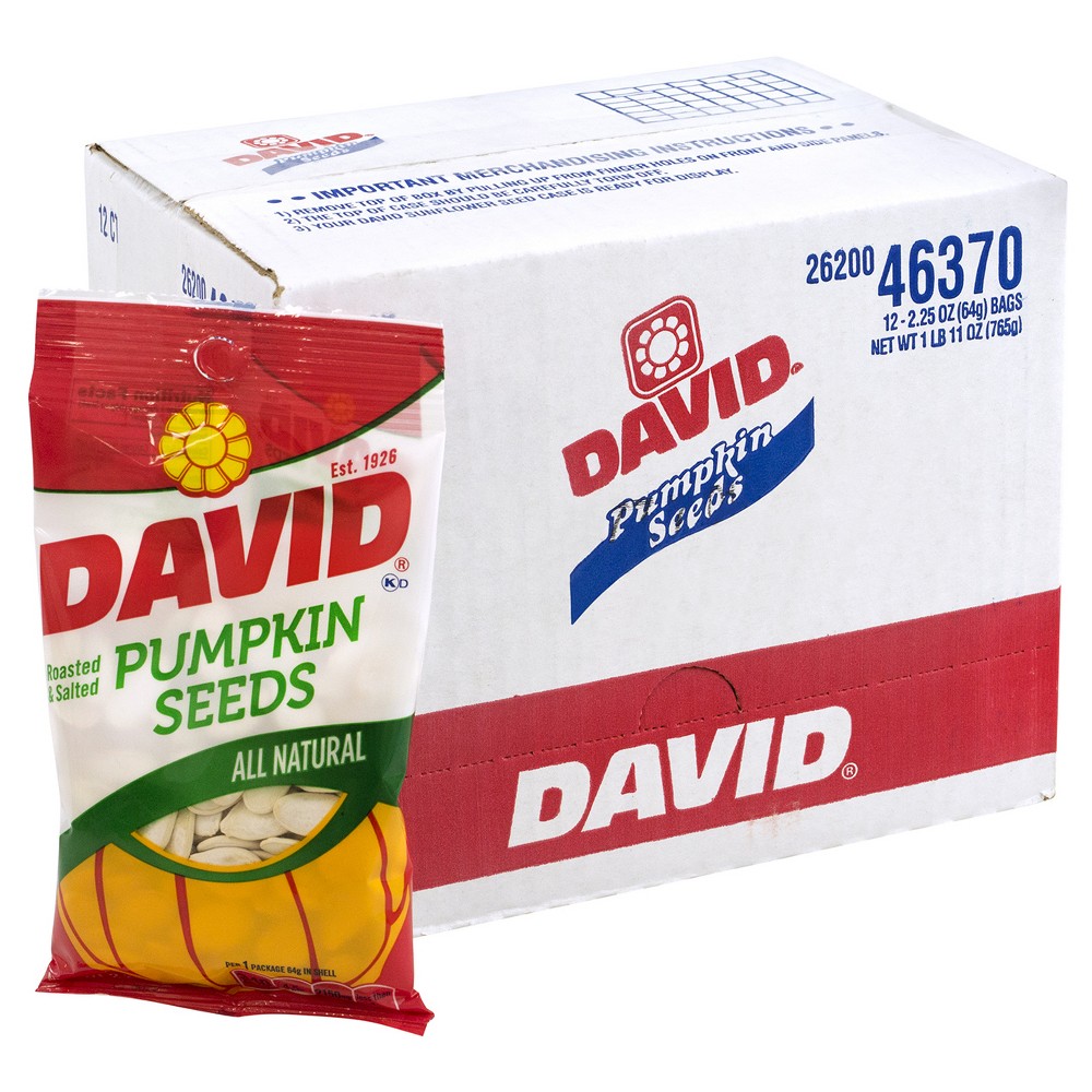David Pumpkin seeds snack on the go
