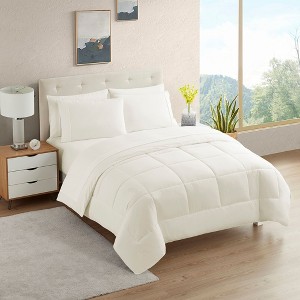 European Bedding Style Sheet Set and Comforter Bundle, A Scandinavian-inspired bedding set - 1 of 4