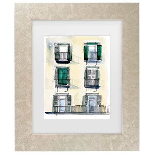 Trademark Fine Art - Jennifer Paxton Parker On the Sunny Side of the Street II Matted Framed Art - 1 of 4