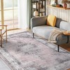 Area Rug Washable Medallion Rug Non Slip Non Shedding Traditional Floor Carpet Foldable Low Pile Thin Soft Distressed Accent Rug for Living Room - 3 of 4