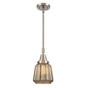 Chatham - 1 Light Stem Hung Mini Pendant In Art Deco Style-9.13 Inches Tall and 7 Inches Wide - 1 of 1