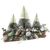 Northlight Flocked Pine Trees and Snowflakes Artificial Christmas Decoration - 15" - 4 of 4