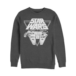 Men's Star Wars The Last Jedi Millennium Falcon Triangle Sweatshirt - 1 of 3