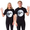 Star Trek Men's Starship Enterprise Silhouette Moon Background T-Shirt Adult - 4 of 4