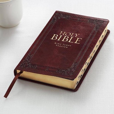 KJV Standard Size Thumb Index Edition - (Leather Bound)