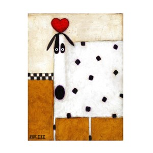 Trademark Fine Art -Daniel Patrick Kessler 'Love Dog' Canvas Art - 1 of 4