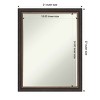 Amanti Art Ashton Black Petite Bevel Wood Bathroom Wall Mirror 26.5 x 20.5 in. - 4 of 4