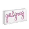 11.88" Girl Gang Contemporary Glam Acrylic Box Pendant: USB Powered, Decor for All Ages - JONATHAN Y - 2 of 4