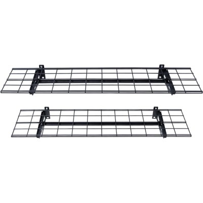 Munora 48" x 12.3" Heavy Duty Wall Mounted Garage Shelving (2-Pack) - 400 lbs Total Capacity Storage Rack