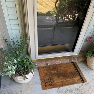 18x30 Welcome Home Coir Doormat Tan/black - Hearth & Hand™ With Magnolia  : Target