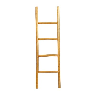 Modern Teak Wood Ladder Natural - Olivia & May