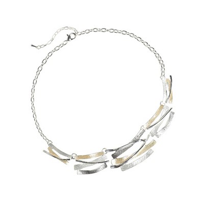 SOHI Women's Champayne Gold Party Collar Neckace