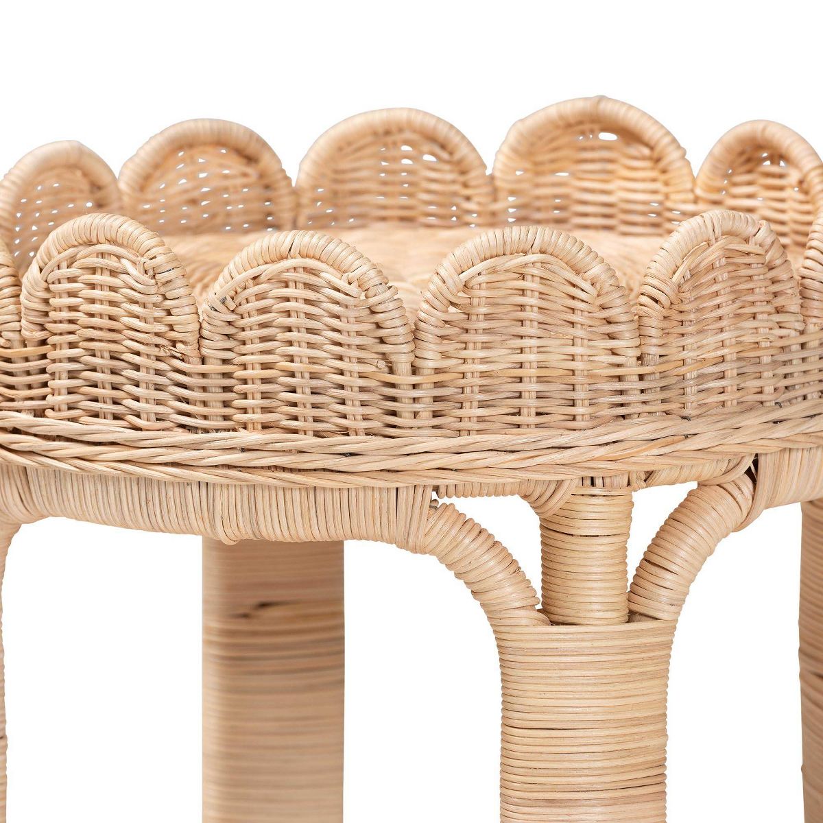 bali & pari Latoya Natural Rattan End Table Natural Brown - thumbnail 5