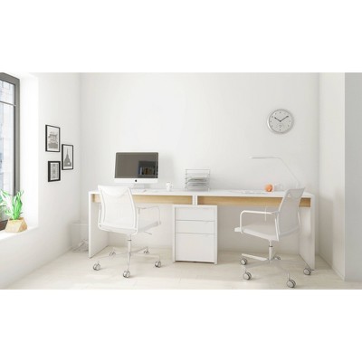 3pc Chrono Home Office Set Natural/White - Nexera