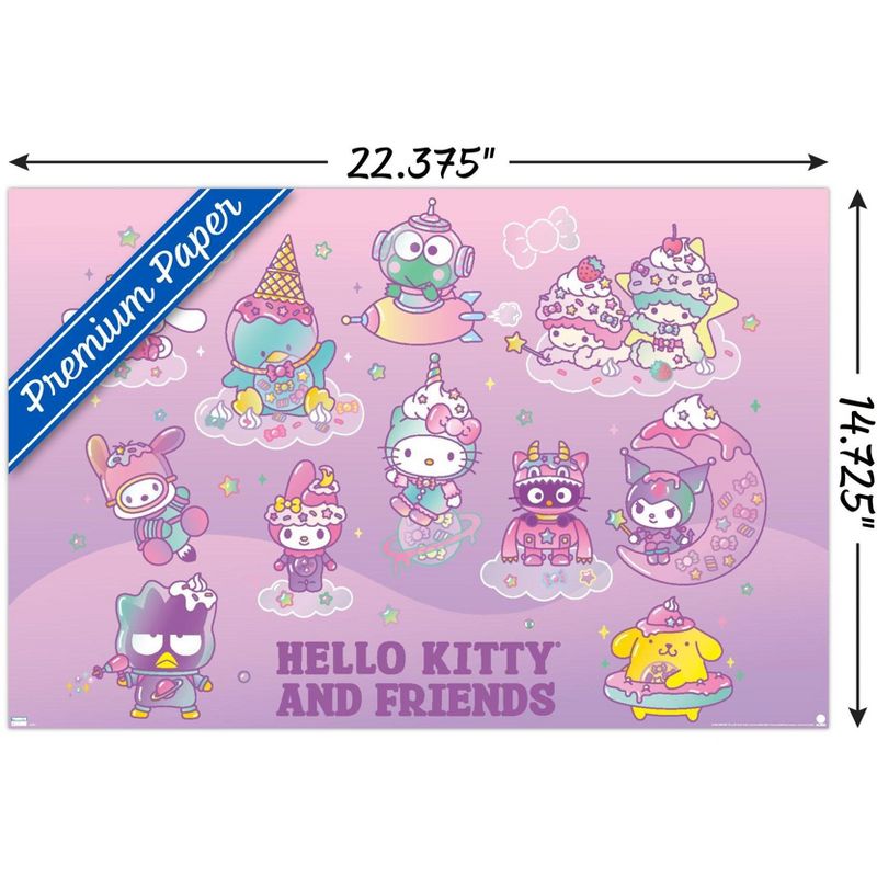 Trends International Hello Kitty and Friends: 24 Dreamland - Group Unframed Wall Poster Prints, 3 of 7