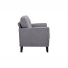 Serta Wapello Loveseat Charcoal: Upholstered 2-Seater, Polyester, Rubberwood Legs, Stain-Resistant - 4 of 4