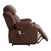 Ridstar Rocking Massage Chair with Heating Function and Cup Holder For Bedroom & Living Room-Brown - 3 of 4