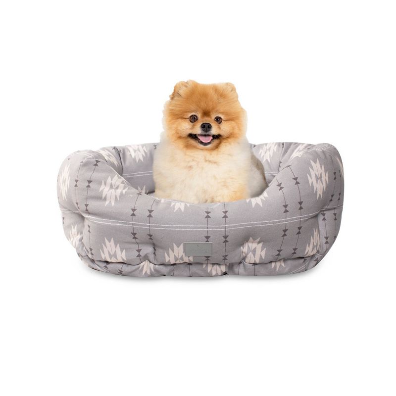 PetShop by Fringe Studio Geometric Round Cuddler Dog Bed - Gray, 4 of 11