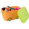 Basicwise Stackable Toy Storage Box with Wheels - 2 of 4