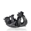 True Dragon Wine Bottle Holder | Fantasy Tabletop Statue, Gothic Wine Accessory, Soft Base Protects Tables, Pewter Color Finish - 3 of 4