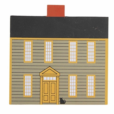 Cat's Meow Village 4.25 In Stephen Hopkins Home Collectors Club Declaration Village Buildings