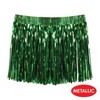 Beistle Tinsel Hula Skirt, 33"W x 16"L, (2/Pkg) Green - 4 of 4