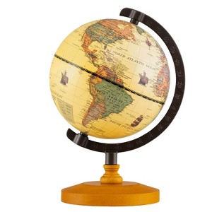 Costway Antique World Globe for Kids & Adults 5.5-Inch Desktop Rotating Globe for Home - 1 of 4