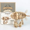 ROBOTIME 3D Wooden Airship Jigsaw Puzzle Craft Kits, Best Toys Gifts for Teens Adults, Beige, 7"*4.9"*6.5" - 2 of 4