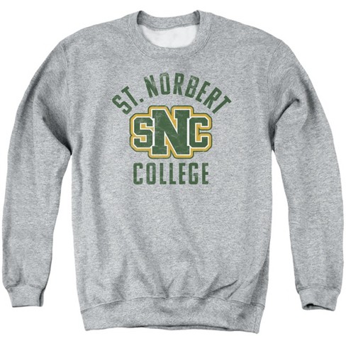 St. Norbert College Official St. Norbert Green Knights Logo Adult Crewneck Sweatshirt, Athletic Heather - image 1 of 4