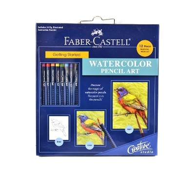 Creative Studio Getting Started Watercolor Pencil Art Kit 12ct - Faber-Castell